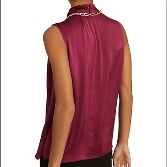 Reiss Freya Chain Detail Sleeveless Top Size - Picture 2 of 14